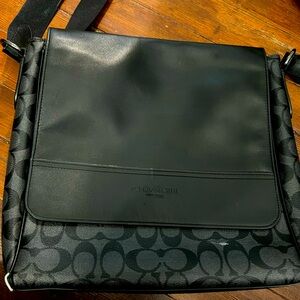 Black Coach Messenger Bag